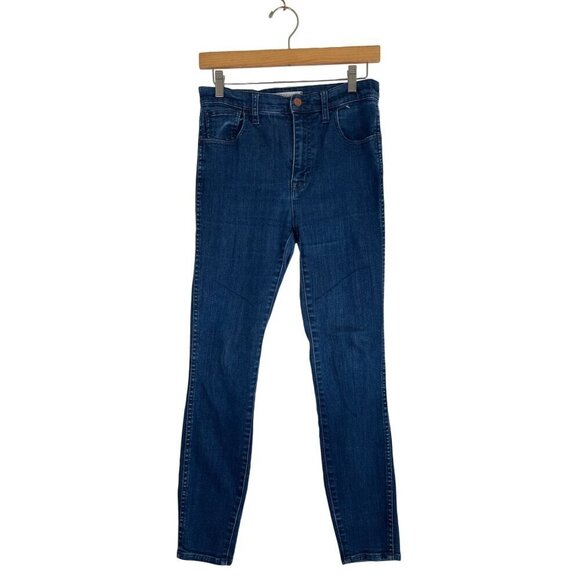 MADEWELL Size 28 Denim 10" High Riser Skinny Skinny Dark Wash Jeans Lydia E5295 - Picture 1 of 10